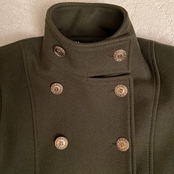 ZARA GOLD BUTTON WOOL BLEND COAT - Picture 2 of 7